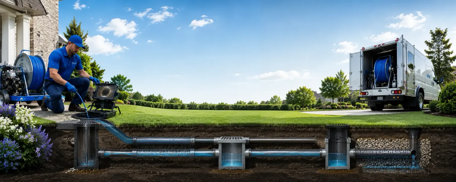 Outdoor drain cleaning information for Fork, SC